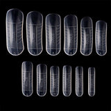 120 Pcs Quick Building Mold Tips Nail Dual Forms Finger Extension Nail Art UV Builder Poly Gel Tool