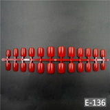 120pcs Short False Nails Full Cover Stiletto Coffin Fake Nails ABS Artificial Tips Nail Art Decorations Women Made up