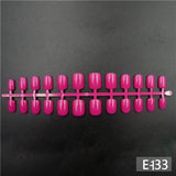 120pcs Short False Nails Full Cover Stiletto Coffin Fake Nails ABS Artificial Tips Nail Art Decorations Women Made up
