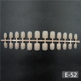 120pcs Short False Nails Full Cover Stiletto Coffin Fake Nails ABS Artificial Tips Nail Art Decorations Women Made up