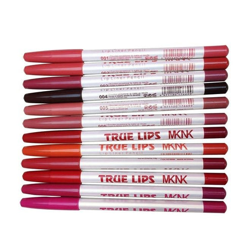 12Colors/Set Waterproof Lip liner Pencil Women's Professional Long Lasting Cosmetic Tools Kits