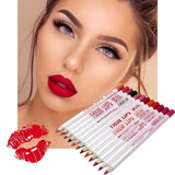 12Colors/Set Waterproof Lip liner Pencil Women's Professional Long Lasting Cosmetic Tools Kits