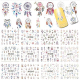 12Designs/sheet Lot Water Decal Transfer Nail Art Nail Stickers Slider Full Cover Sun Flower Daisy Lily Jasmine Primrose