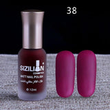 12ml Matte Dull Nail Polish Fast Dry Long Lasting Nail Art Matte Nail Polish Gel #7654