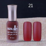 12ml Matte Dull Nail Polish Fast Dry Long Lasting Nail Art Matte Nail Polish Gel #7654