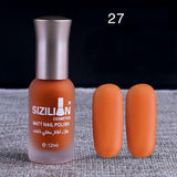 12ml Matte Dull Nail Polish Fast Dry Long Lasting Nail Art Matte Nail Polish Gel #7654