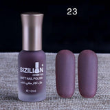 12ml Matte Dull Nail Polish Fast Dry Long Lasting Nail Art Matte Nail Polish Gel #7654