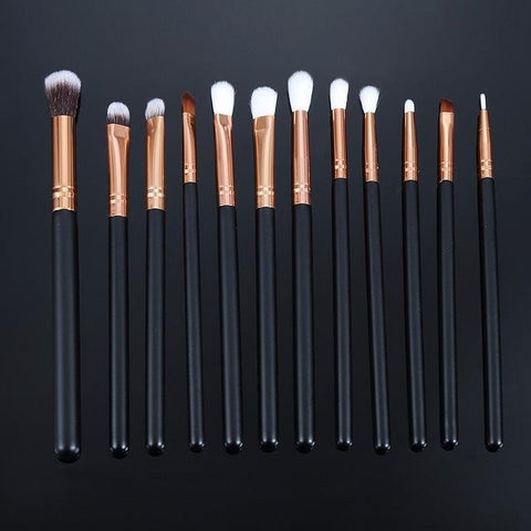 12pcs Pro Makeup Brushes Set Foundation Powder Eyeshadow Eyeliner Lip Brush Tools Highlighter Makeup Brushes Pincel Maquiagem