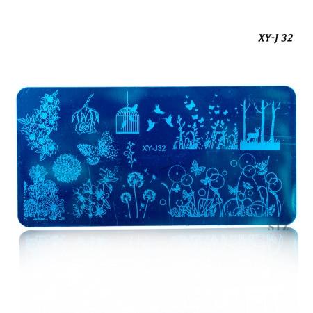 12x6cm 16 Designs Flower Cartoon Lace DIY Polish Stamping Nail Art Stamp Templates Manicure Nail Stencils Transfer Tool XYJ17-32