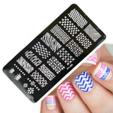 12x6cm Stainless Steel Beauty Lace Image Nail Art DIY Image Printer Manicure Stencils Nail Stamping Plates Templates XYJ07