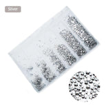 1440PCS Glass Rhinestones for Nail Art Multi-size Crystal Nail Rhinestone 3D Nail Art Decorations Strass Charms MJZ2098