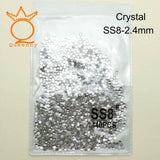 1440pcs Glass 3D Rhinestones For Nail Art Design Gems Nail Decorations Crystal Strass AB Stones SS3-SS10