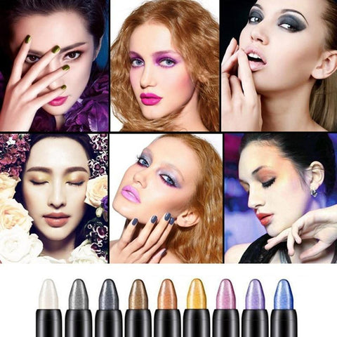 15 Colors Highlighter Eyeshadow Pencil Cosmetic Glitter Eye Shadow Eyeliner Pen