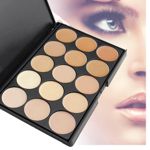 15 Colors Matte Contour Face Cream Concealer Contour Makeup Palette facial Powder Foundation Palette Makeup Set Cosmetic