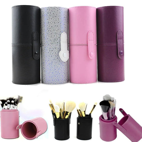 15 Types PU Leather Travel Makeup Brushes Pen Holder Storage Empty Holder Cosmetic Brush Bag Brushes Organizer Make Up Tools