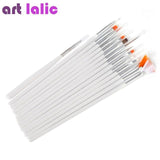 15 pcs Nail Art Brush Decorations Set Tools Professional Painting Pen for False Nail Tips UV Nail Gel Polish Brushes