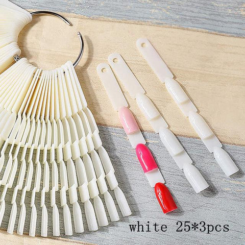 150 color bamboo palette palette nail tools display board three in one nail polish swatch 350