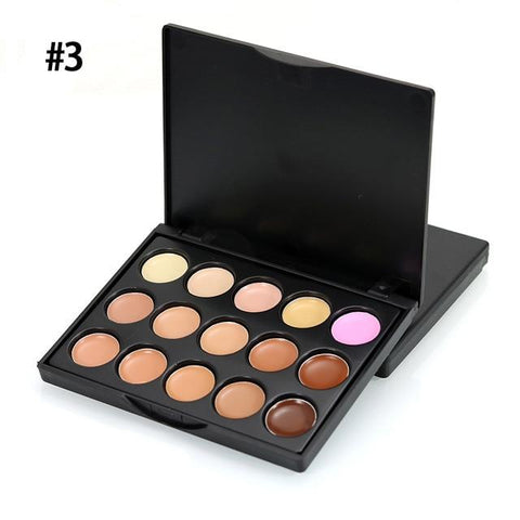 15colors Brand Makeup Base Color Corrector Contour Cream Concealer Palette Konsiler Face Makeup Full Cover Make Up Cosmetics