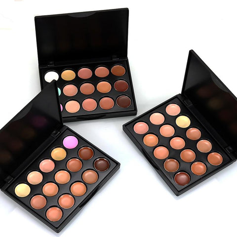 15colors Brand Makeup Base Color Corrector Contour Cream Concealer Palette Konsiler Face Makeup Full Cover Make Up Cosmetics