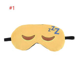 1PC 8Styles Practical Cute Soft New 3D printing Rest Relax EyeShade Sleeping Eye Mask Cover emoji Eyepatch Blindfolds