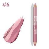 1PC Charming 4 Colors Double Color Waterproof Matte Glitter Lip Liner Lipstick Long Lasting Lip Stain Stick Pencil Makeup Tools