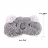 1PC Christmas Deer cute animal eye cover Plush Fabric Sleeping Mask comfort sleep band Eyepatch Winter Cartoon nap sleep mask