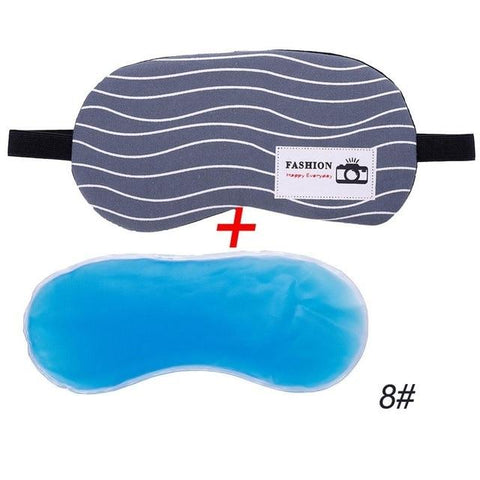 1PC Fashion Sleeping Relaxing Sleep Eye Masks Cooling Ice Gel Eye Shade Eyepatch Mask Rest Relax Useful Travel Care Tool #280206