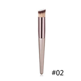 1PC Large Foundation Makeup Brushes Coffee Handle Very Soft Hair Blush Powder Make Up Brush Face Beauty Cosmetic Tools #273608