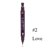 1PC Pro Waterproof Liquid Eyeliner Stamp Eye Liner Pencil Long-last Double Head Eyeliner Stamping Women Beauty Makeup Tools