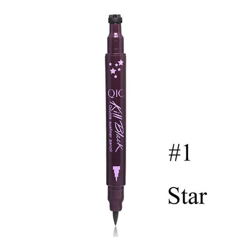 1PC Pro Waterproof Liquid Eyeliner Stamp Eye Liner Pencil Long-last Double Head Eyeliner Stamping Women Beauty Makeup Tools