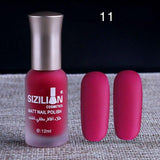 1PC Professional Cute Bottle 12ml Nail Art Makeup Cosmetics 40 Colors Pigments Stamping Print Pink White Matte Nail Polish