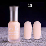 1PC Professional Cute Bottle 12ml Nail Art Makeup Cosmetics 40 Colors Pigments Stamping Print Pink White Matte Nail Polish