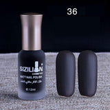 1PC Professional Cute Bottle 12ml Nail Art Makeup Cosmetics 40 Colors Pigments Stamping Print Pink White Matte Nail Polish