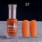 1PC Professional Cute Bottle 12ml Nail Art Makeup Cosmetics 40 Colors Pigments Stamping Print Pink White Matte Nail Polish