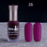 1PC Professional Cute Bottle 12ml Nail Art Makeup Cosmetics 40 Colors Pigments Stamping Print Pink White Matte Nail Polish