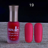 1PC Professional Cute Bottle 12ml Nail Art Makeup Cosmetics 40 Colors Pigments Stamping Print Pink White Matte Nail Polish