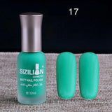 1PC Professional Cute Bottle 12ml Nail Art Makeup Cosmetics 40 Colors Pigments Stamping Print Pink White Matte Nail Polish