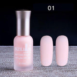 1PC Professional Cute Bottle 12ml Nail Art Makeup Cosmetics 40 Colors Pigments Stamping Print Pink White Matte Nail Polish