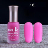 1PC Professional Cute Bottle 12ml Nail Art Makeup Cosmetics 40 Colors Pigments Stamping Print Pink White Matte Nail Polish