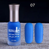 1PC Professional Cute Bottle 12ml Nail Art Makeup Cosmetics 40 Colors Pigments Stamping Print Pink White Matte Nail Polish