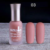 1PC Professional Cute Bottle 12ml Nail Art Makeup Cosmetics 40 Colors Pigments Stamping Print Pink White Matte Nail Polish