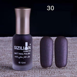 1PC Professional Cute Bottle 12ml Nail Art Makeup Cosmetics 40 Colors Pigments Stamping Print Pink White Matte Nail Polish