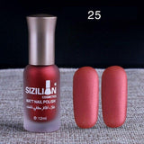 1PC Professional Cute Bottle 12ml Nail Art Makeup Cosmetics 40 Colors Pigments Stamping Print Pink White Matte Nail Polish