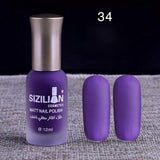 1PC Professional Cute Bottle 12ml Nail Art Makeup Cosmetics 40 Colors Pigments Stamping Print Pink White Matte Nail Polish