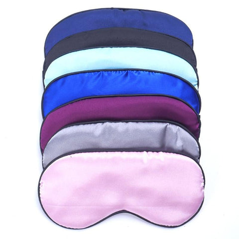 1PC Pure Silk Sleep Rest Eye Mask Padded Shade Cover Travel Relax Aid Blindfolds Eye Care