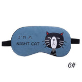 1PC Sleeping Eye Mask Cartoon Cat Style Eye Shade Sleep Mask Portable Blindfold Eyepatch Bandage on Eyes for Sleeping #280205