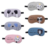 1PC Sleeping Eye Mask Cartoon Cat Style Eye Shade Sleep Mask Portable Blindfold Eyepatch Bandage on Eyes for Sleeping #280205