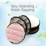 1PC Washable Facial Make Up Remover Wipe Pad Reusable Plush Soft Face Cleansing Puff Double Side Makeup Remover Sponge