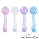 1PCS 6 Types Plastic Nail Cleaning Brush Remove Dust Powder Cleaner for Acrylic UV Gel Nails Art Manicure Care Accessory CH095