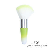 1PCS 6 Types Plastic Nail Cleaning Brush Remove Dust Powder Cleaner for Acrylic UV Gel Nails Art Manicure Care Accessory CH095
